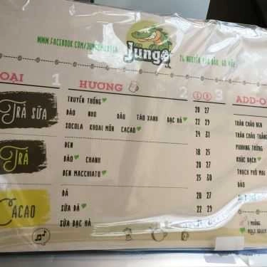 Thực đơn- Cafe Trà Sữa Jungo - Nguyễn Văn Bảo
