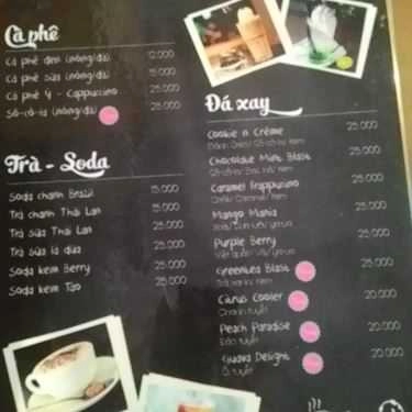 Thực đơn- K Coffee - Nguyễn Xí