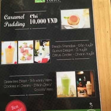 Thực đơn- K Coffee - Nguyễn Xí