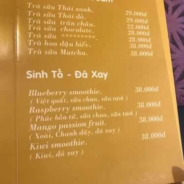 Thực đơn- Quán Ăn K Vegetarian - Ẩm Thực Chay & Cafe