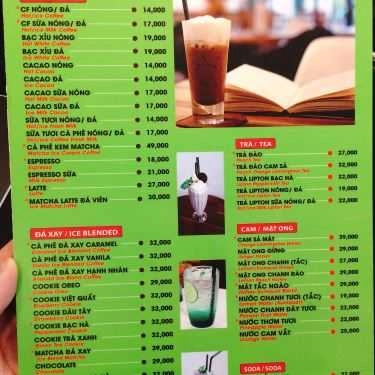 Thực đơn- Cafe Trà Sữa - Ăn Vặt K2