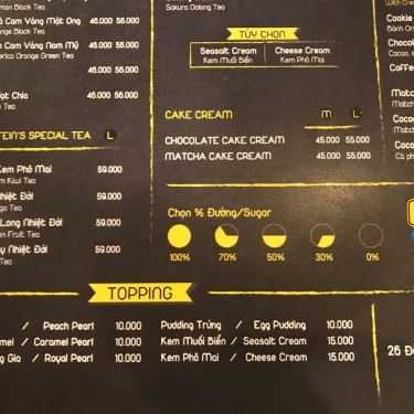 Thực đơn- Kafein House - Coffee & Tea - Đỗ Quang Đẩu