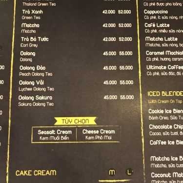 Thực đơn- Kafein House - Coffee & Tea - Đỗ Quang Đẩu