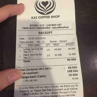 Tổng hợp- Kai Coffee - Bàu Cát