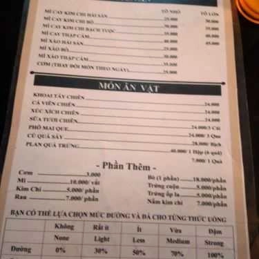 Thực đơn- Cafe Keio - Trà Sữa & Mì Cay