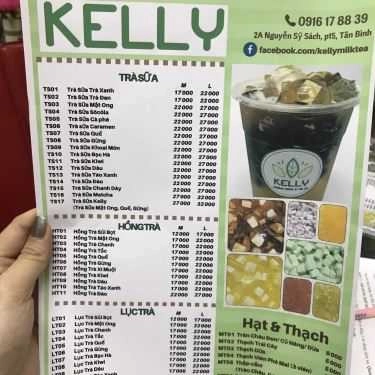 Thực đơn- Kelly Tea - Shop Online