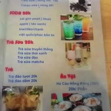 Thực đơn- Ăn vặt Kem Bơ Đà Lạt, Sinh Tố & Nước GIải Khát