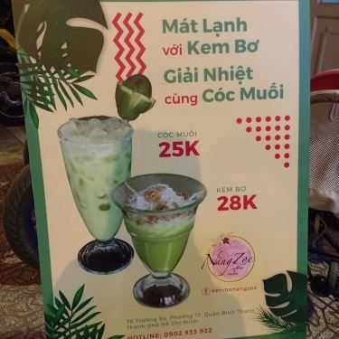 Thực đơn- Cafe Kem Bơ Nàng Zoe