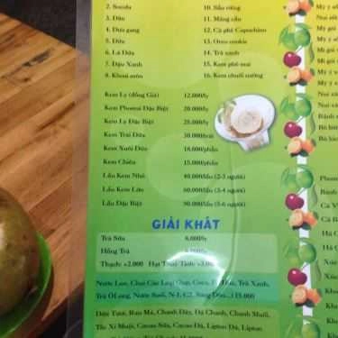 Thực đơn- Ăn vặt Kem Cây Sung
