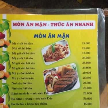 Thực đơn- Ăn vặt Kem Cây Sung