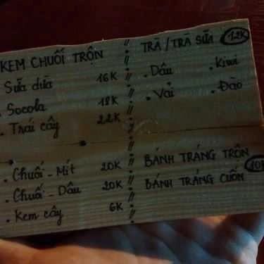 Thực đơn- Cafe Kem Chuối Trộn