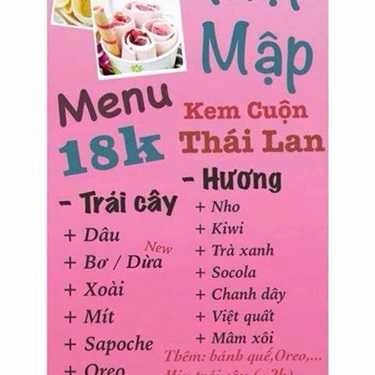 Thực đơn- Cafe Kem Cuộn Mập Mập - Phạm Văn Đồng