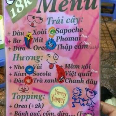 Thực đơn- Cafe Kem Cuộn Mập Mập - Phạm Văn Đồng