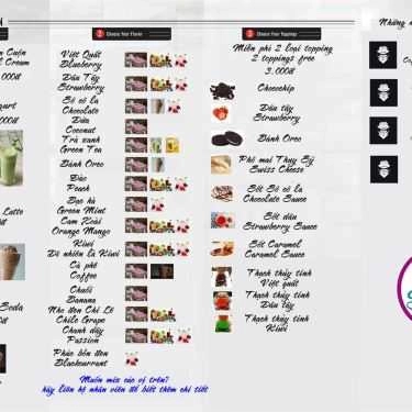 Thực đơn- Cafe Kem Cuộn Secret - Đinh Tiên Hoàng