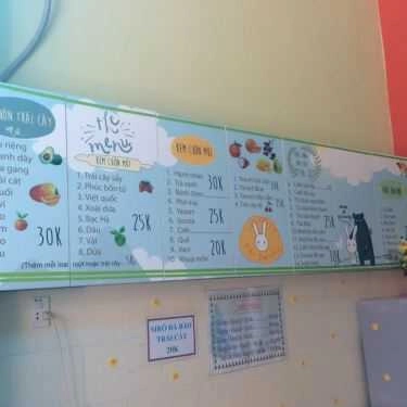 Thực đơn- Cafe Kem Cuộn Thỏ Bảy Màu