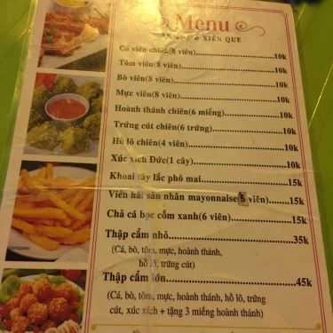 Thực đơn- Ăn vặt Kem Dừa Phaya Thai
