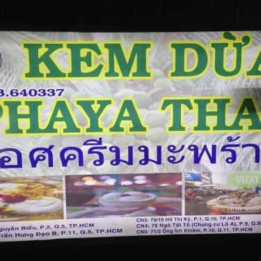 Thực đơn- Cafe Kem Dừa Phaya Thai - Trần Hưng Đạo
