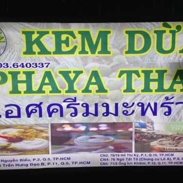 Thực đơn- Cafe Kem Dừa Phaya Thai - Trần Hưng Đạo