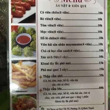 Thực đơn- Cafe Kem Dừa Siam - Ngô Tất Tố