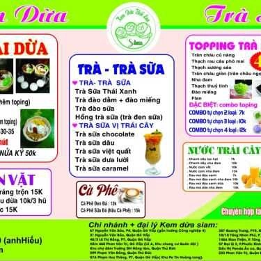 Thực đơn- Ăn vặt Kem Dừa Vỉa Hè