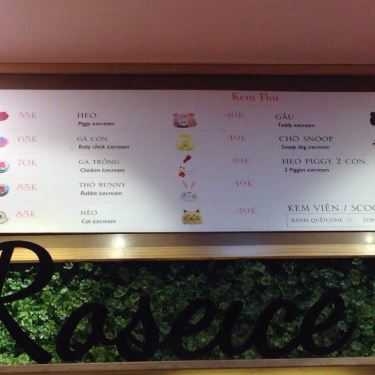 Thực đơn- Cafe Kem Hoa Hồng Roseice - Zone 87