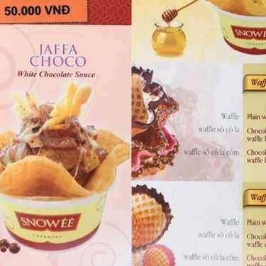 Thực đơn- Cafe Kem Snowéé - Cống Quỳnh