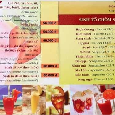 Thực đơn- Cafe Kem Snowéé - Cống Quỳnh