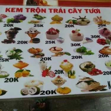 Thực đơn- Cafe Kem Trộn Trái Cây Tươi & Trà Sữa - Hòa Bình