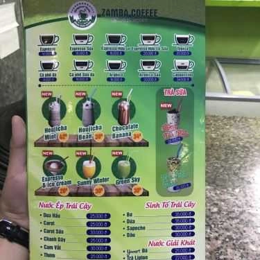 Thực đơn- Cafe Kem Pinocchio - Hữu Nghị