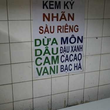 Thực đơn- Cafe Kem Vi Bổn - Nguyễn Huy Tự