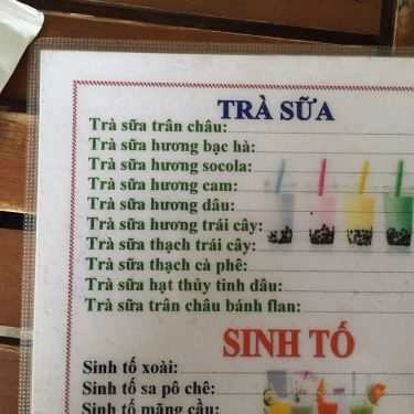 Thực đơn- Cafe Kem Xôi - Làng Đại Học