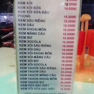 Thực đơn- Cafe Kem Xôi Hương Việt - D2