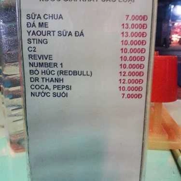 Thực đơn- Cafe Kem Xôi Hương Việt - D2