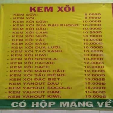 Thực đơn- Cafe Kem Xôi & Trà Sữa - Hương Lộ 2