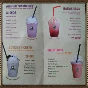 Thực đơn- Khải Nguyên Coffee House - Lê Trung Nghĩa