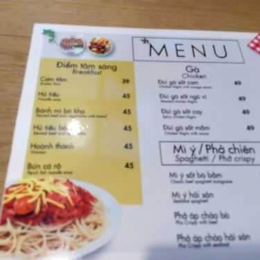 Thực đơn- Khoai Tây Cafe