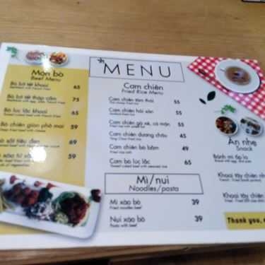 Thực đơn- Khoai Tây Cafe