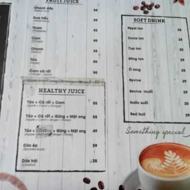 Thực đơn- Khoai Tây Cafe