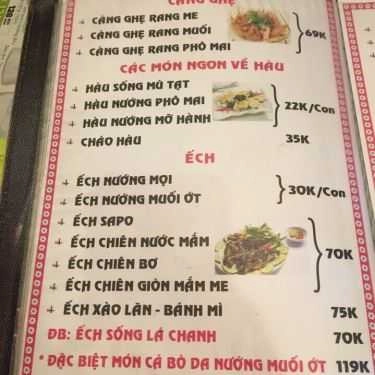Thực đơn- Khói Lửa Beer Pub - Quán Nhậu