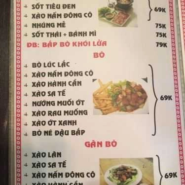Thực đơn- Khói Lửa Beer Pub - Quán Nhậu