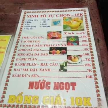 Thực đơn- Ăn vặt Khu Ẩm Thực Chợ Phan Văn Trị