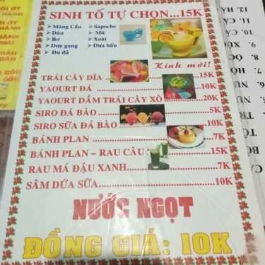 Thực đơn- Ăn vặt Khu Ẩm Thực Chợ Phan Văn Trị