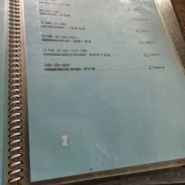 Thực đơn- Ăn vặt Khu Ẩm Thực Nguyễn Công Trứ