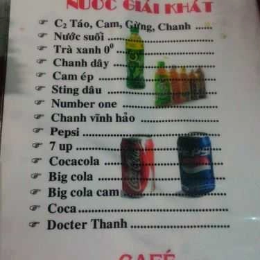 Thực đơn- Ăn vặt Khu Ăn Uống Nguyễn Công Trứ