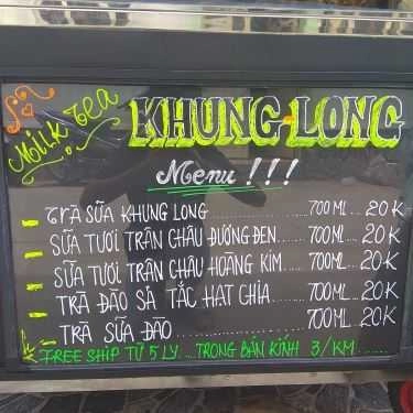 Thực đơn- Shop online Khung Long Milk Tea