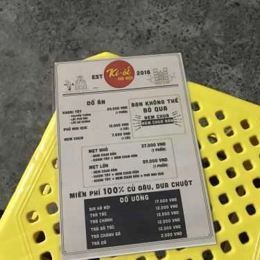 Thực đơn- Ki-Ốt Hà Nội - Ăn Vặt Hà Nội