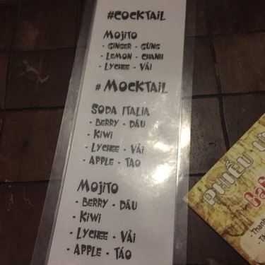 Thực đơn- Kịch Bệt Cafe - Võ Thị Sáu