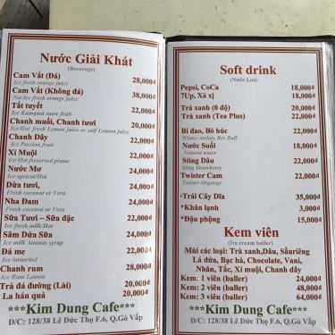 Tổng hợp- Kim Dung Cafe