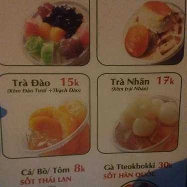 Thực đơn- Ăn vặt Kim's Milktea - Trần Quý