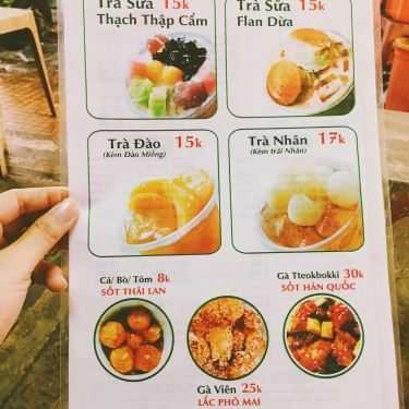 Thực đơn- Ăn vặt Kim's Milktea - Trần Quý